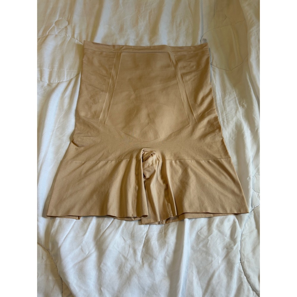 Spanx OnCore High-Waisted Mid-Thigh Short Shapewear Beige Nude 3XL 3TG